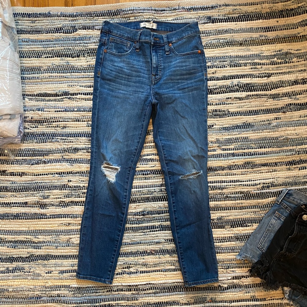 Madewell high rise skinny crop
